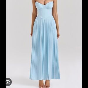 House of CB Light Blue Strapless Dress